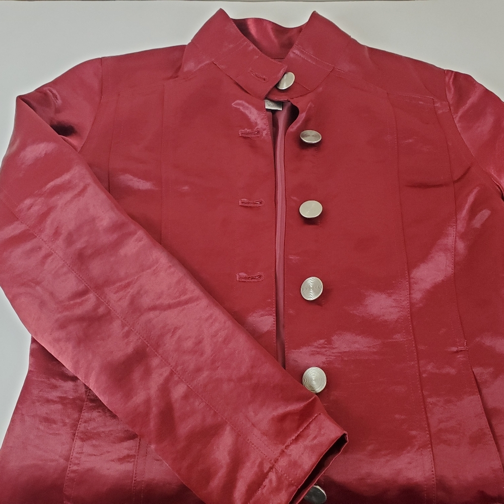 👀Chico's Beautiful Sheer blazer jacket